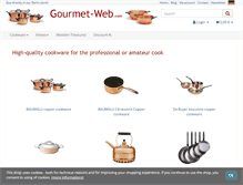 Tablet Screenshot of gourmet-web.com